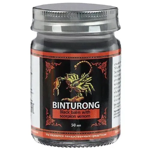 Бальзам черный с ядом скорпиона Binturong Black Balm with Scorpion Venom 50ml-0