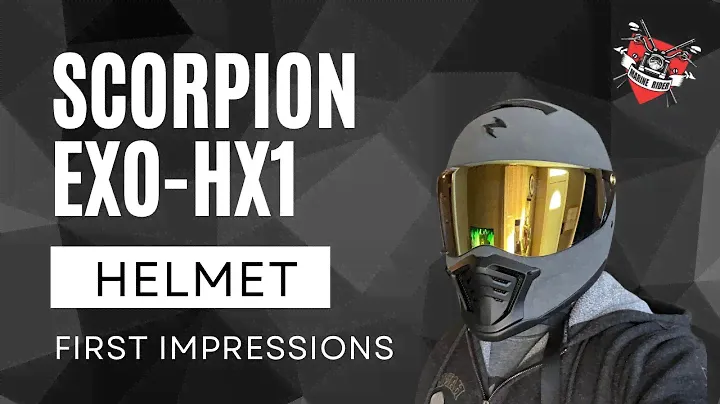 Scorpion EXO HX1 Motorcycle Helmet First Impressions #scorpionhelmets #motorcyclehelmets