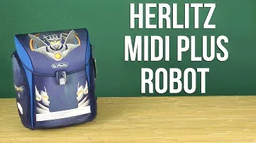 Распаковка Herlitz Midi Plus Robot 4 предмета 50007806