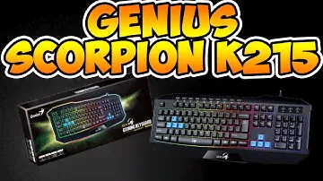 TechDesk - Genius Scorpion K215 bemutató
