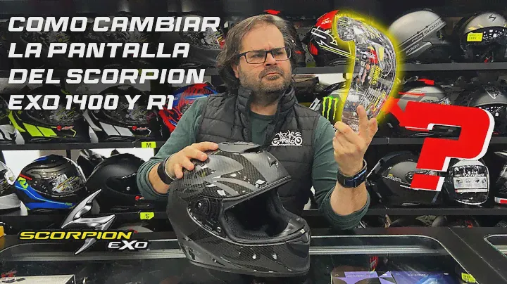 🔧CÓMO CAMBIAR LA PANTALLA DEL SCORPION EXO 1400 Y R1| MOTOS GARRIDO 🏍