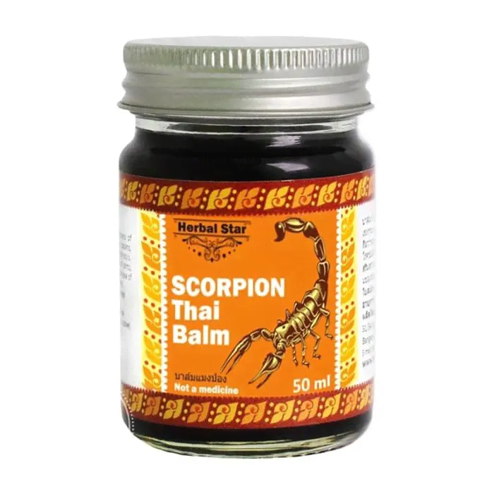 Тайский скорпионовый бальзам, HERBAL-STAR Scorpion Thai Balm, 50мл.-0
