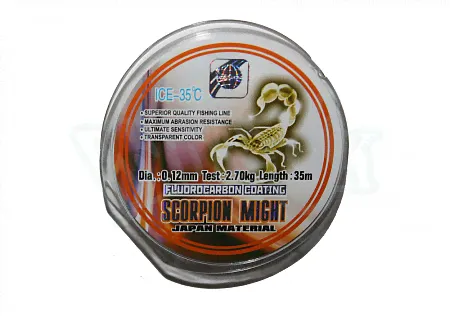 SCORPION MIGHT 35m флюро. леска German 0.12